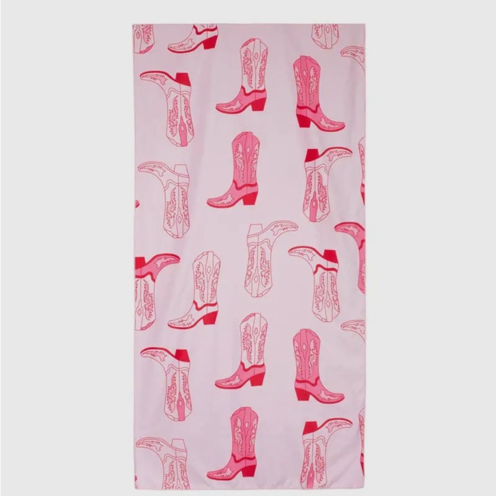 Pink Cowboy Boot Katydid Quick Dry Towel